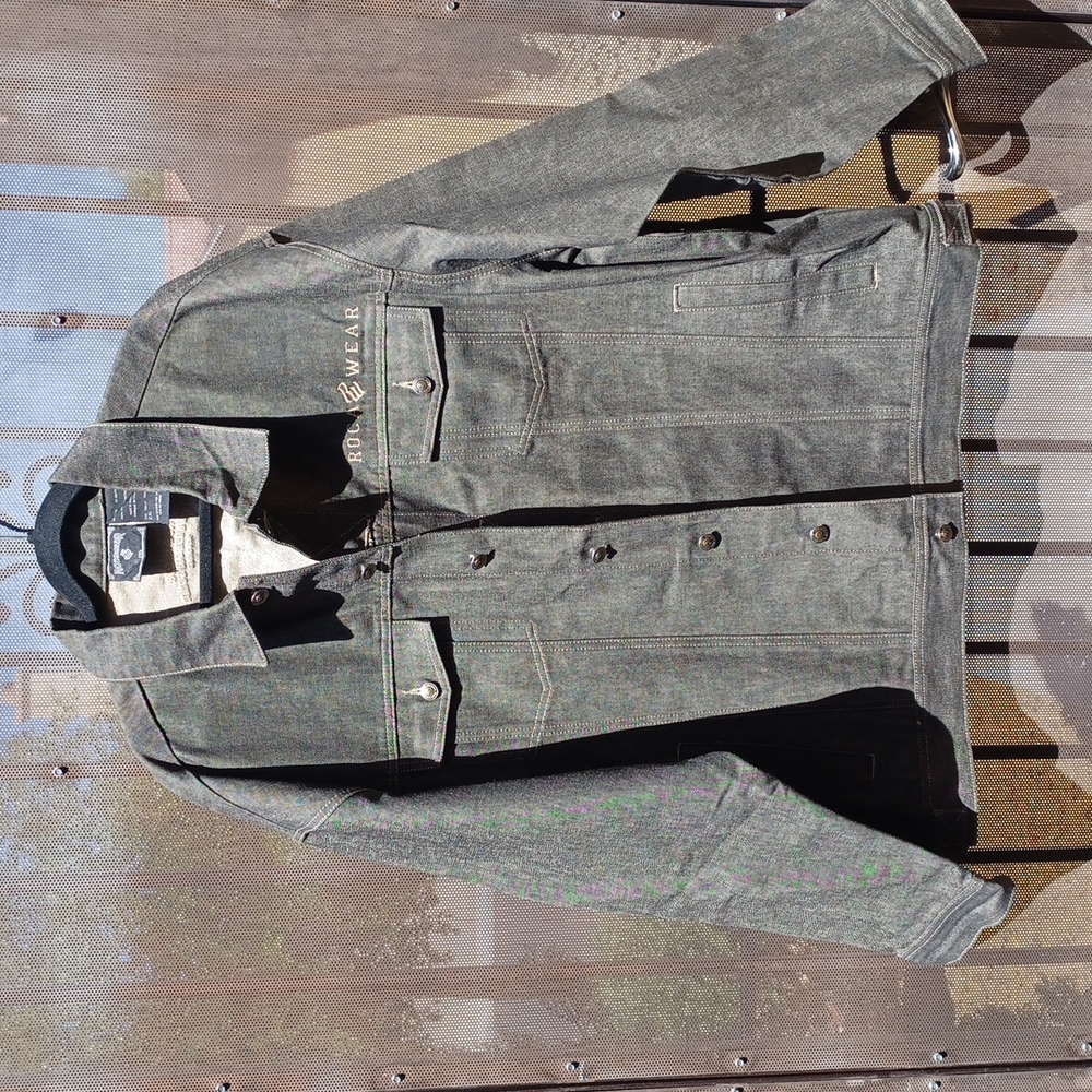 ROCA WEAR, Men's Jean Jacket 2X